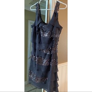 Gray sequin cocktail dress by S.L. Fashion